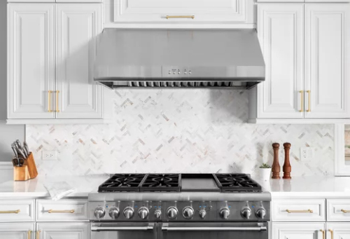 luxury oven with hood and range